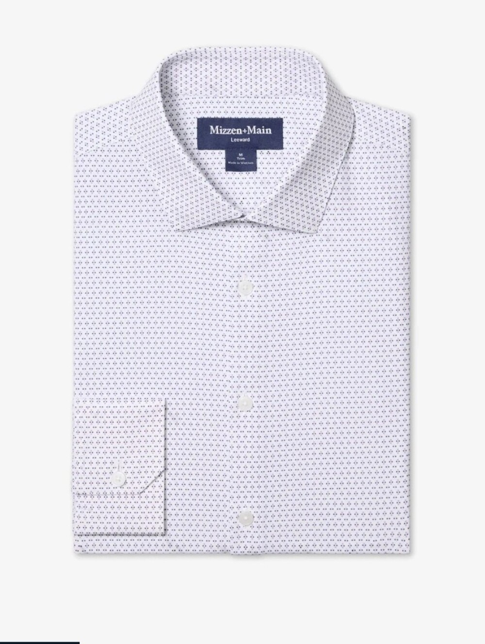 Mizzen+Main Mens Leeward Dress Shirt NWT Size Large In Passion Purple